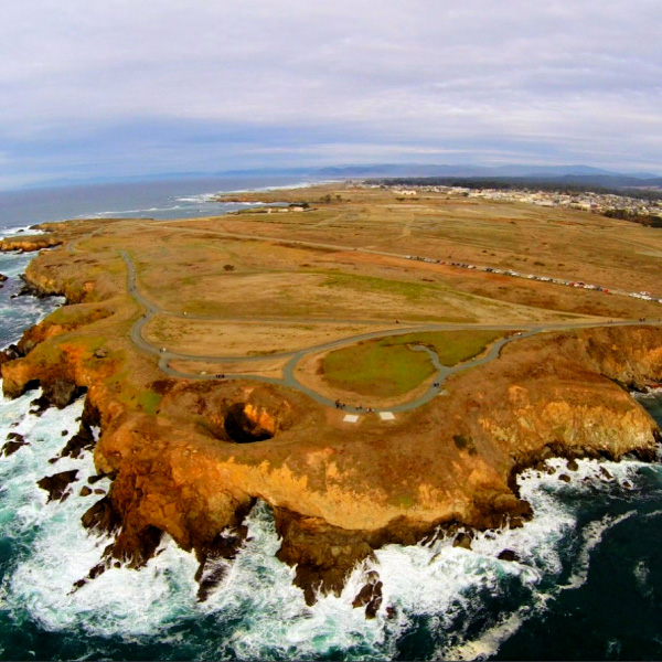 Noyo Headlands Trail aerial